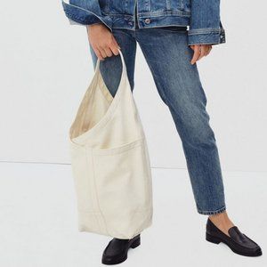 Everlane Canvas Teardrop Tote in Natural